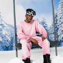 Pink Sun Faded Crew Neck