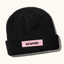 Black Patch Beanie